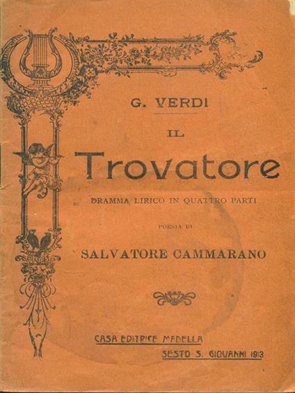 Il trovatore - Giuseppe Verdi - copertina