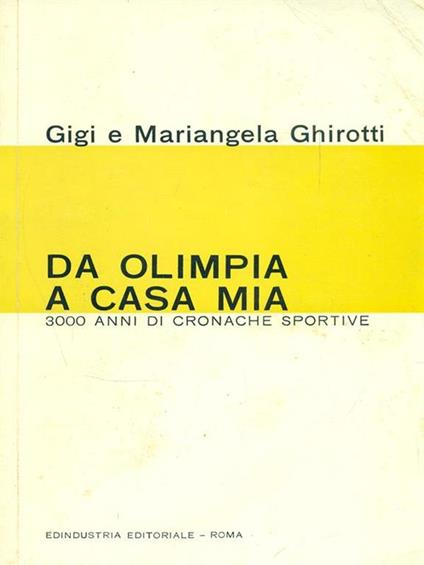 Da Olimpia a casa mia - copertina