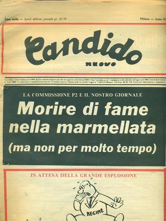 Candido nuovo n. 1. 11 gennaio 1982 - copertina