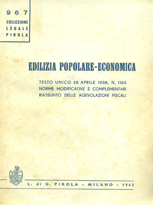 Edilizia popolare-economica