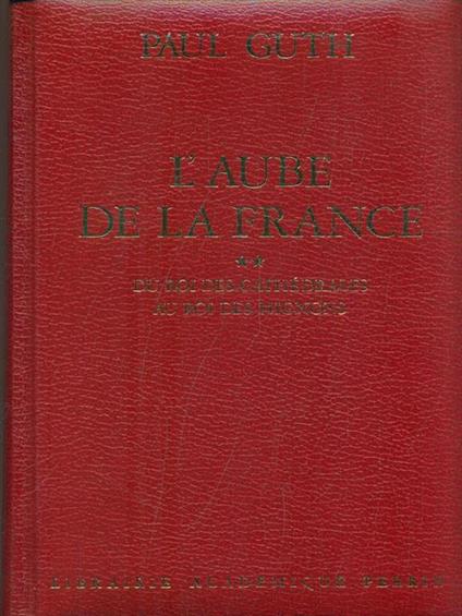 L' aube de la France - Paul Guth - copertina