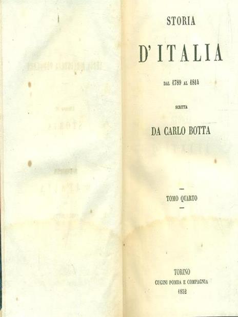 Storia d'Italia 1789-1814 / 4 - Carlo Botta - 3