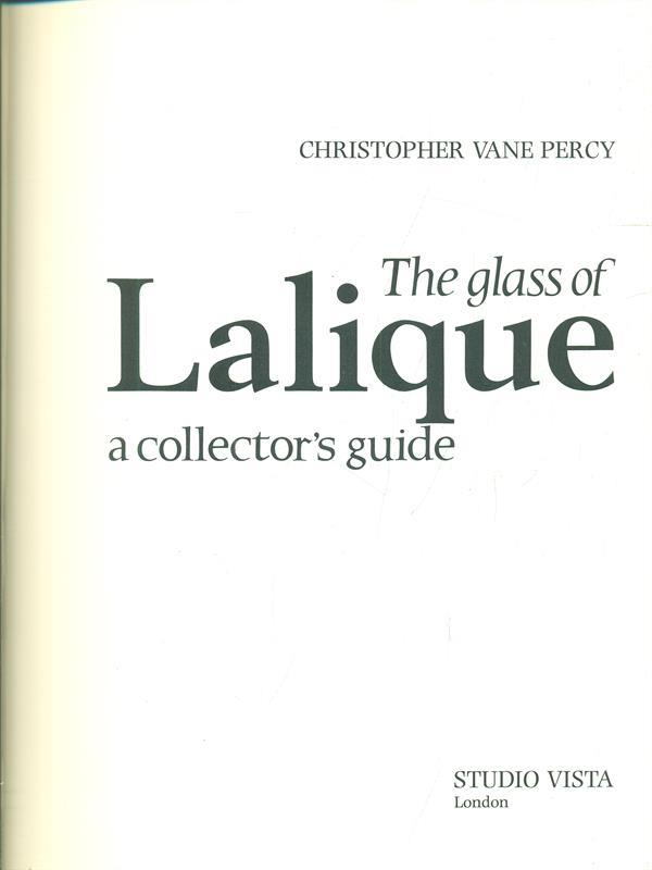The glass of Lalique a collector's guide