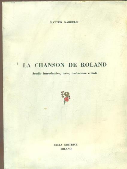 La chanson de roland - Matteo Nardelli - copertina