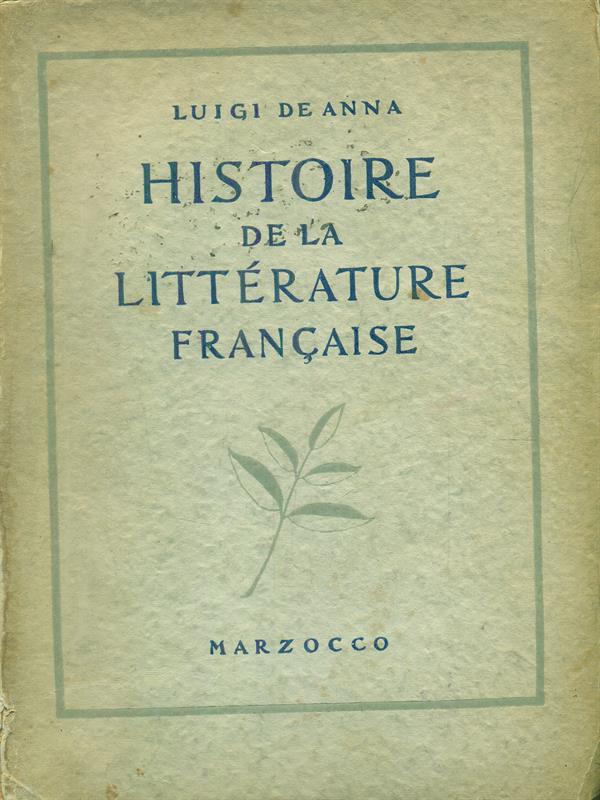 Histoire de la litterature française