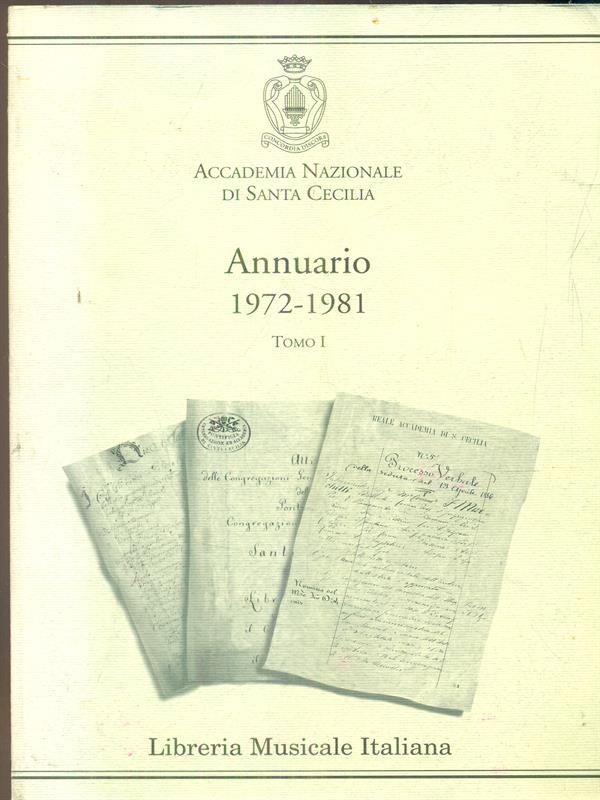 Annuario 1972-1981 tomo I