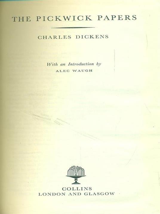 Thepickwick papers - Charles Dickens - copertina