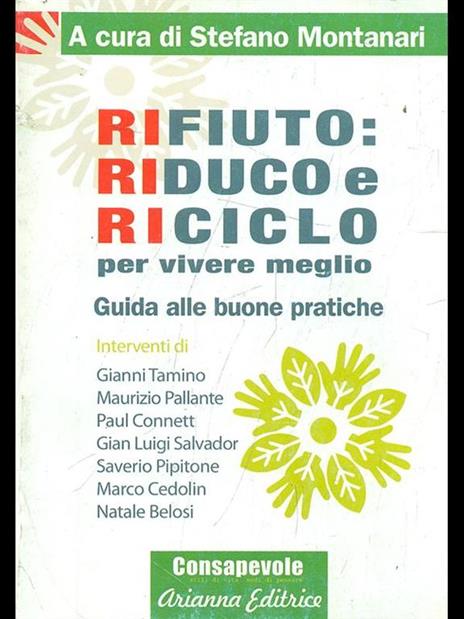 Rifiuto: riduco e riciclo per viveremeglio - Stefano Montanari - copertina