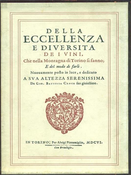Della eccellenza e diversità dei vini - Instruttione di piantare le spargiere - copertina