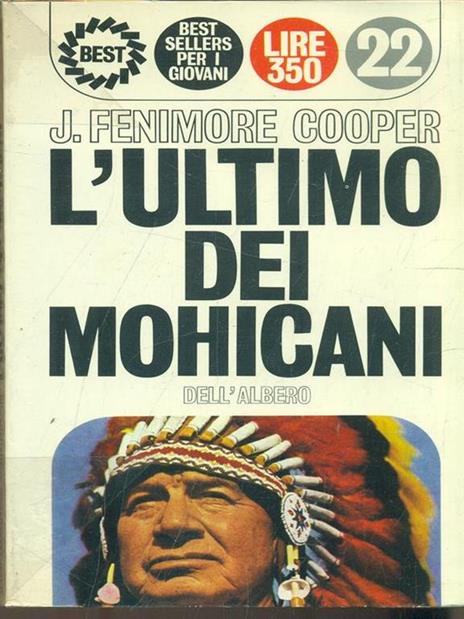 L' ultimo dei Mohicani - J. Fenimore Cooper - copertina