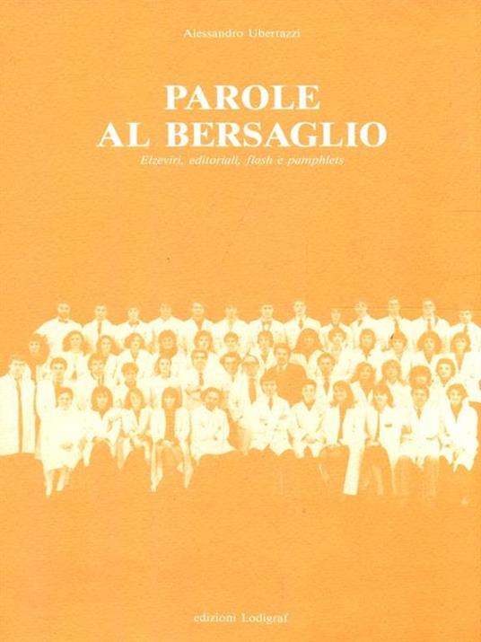 Parole al bersaglio - Alessandro Ubertazzi - copertina
