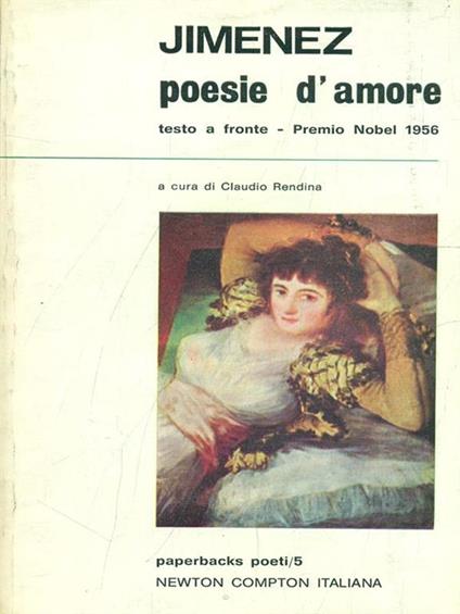 Poesie d'amore - J. Ramón Jiménez - copertina