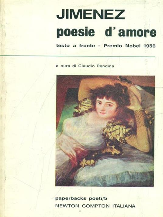 Poesie d'amore - J. Ramón Jiménez - copertina