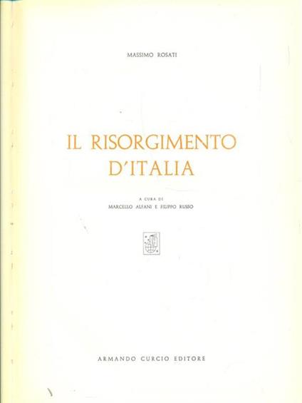 Il risorgimento d'Italia - Massimo Rosati - copertina