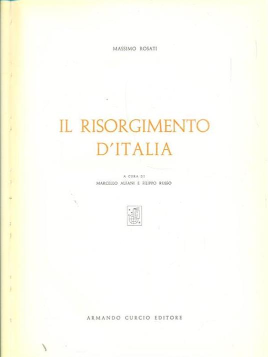 Il risorgimento d'Italia - Massimo Rosati - copertina