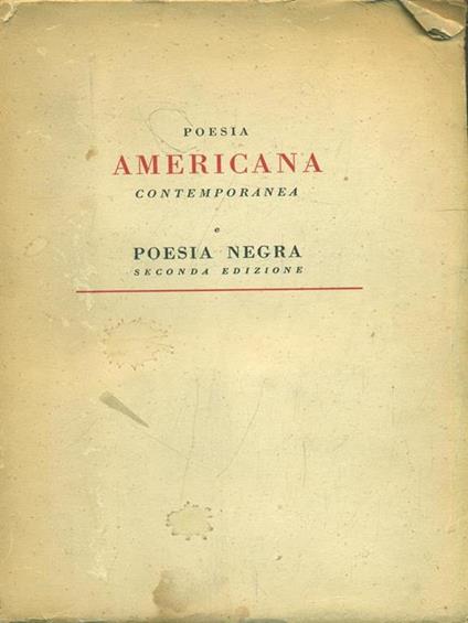 Poesia americana contemporanea e poesia negra - Carlo Izzo - copertina