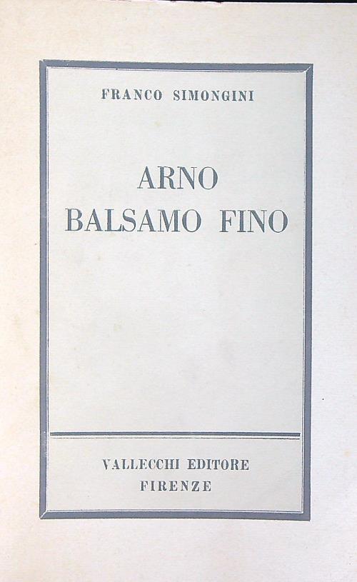 Arno balsamo fino