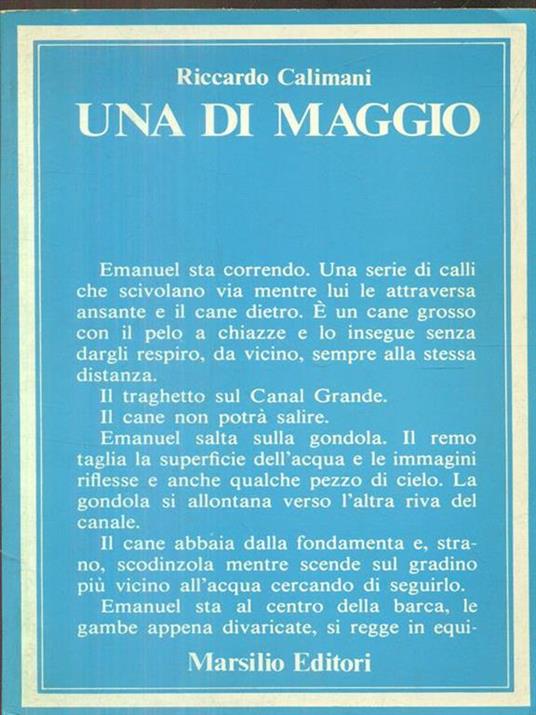 Una di maggio - Riccardo Calimani - copertina