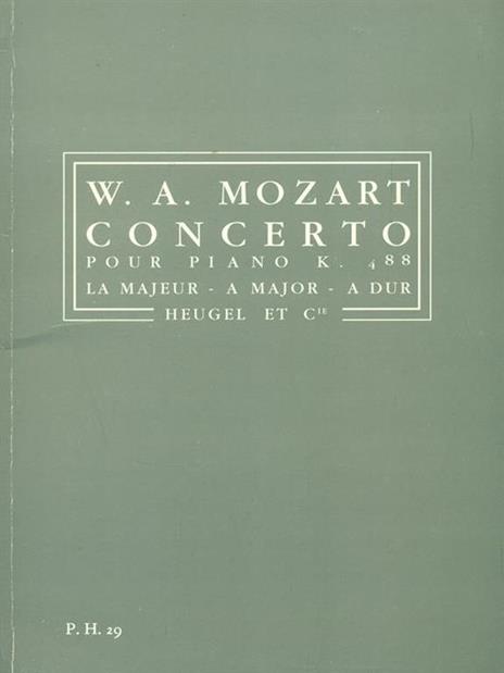 Concerto pur piano K. 488 - Wolfgang Amadeus Mozart - copertina