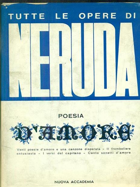 Poesia d'amore - Pablo Neruda - copertina
