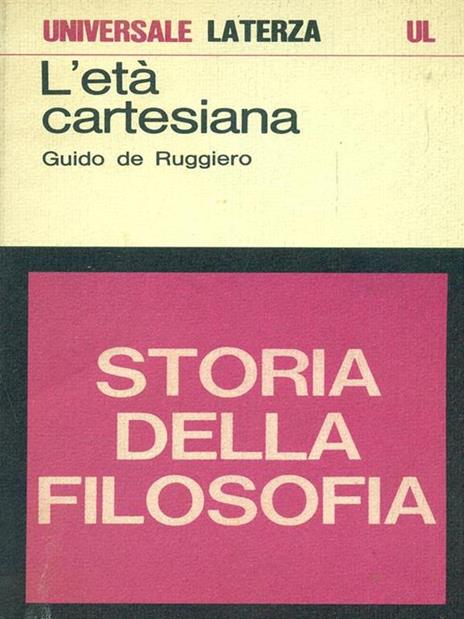 L' età cartesiana - Guido De Ruggiero - copertina