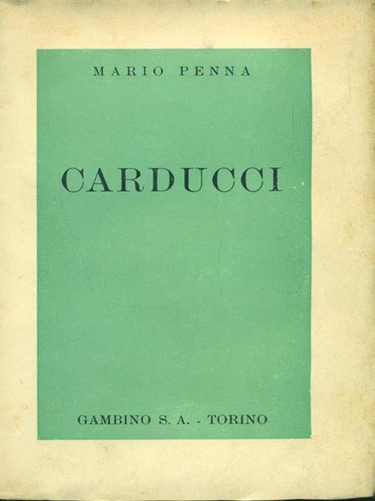 Carducci - Mario Penna - copertina