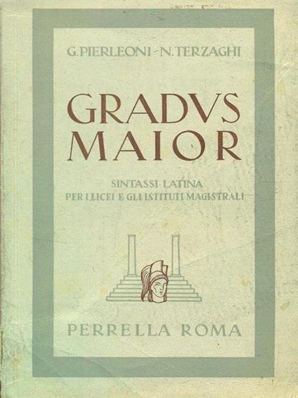 Gradus Maior sintassi - Pierleoni,Terzaghi - copertina