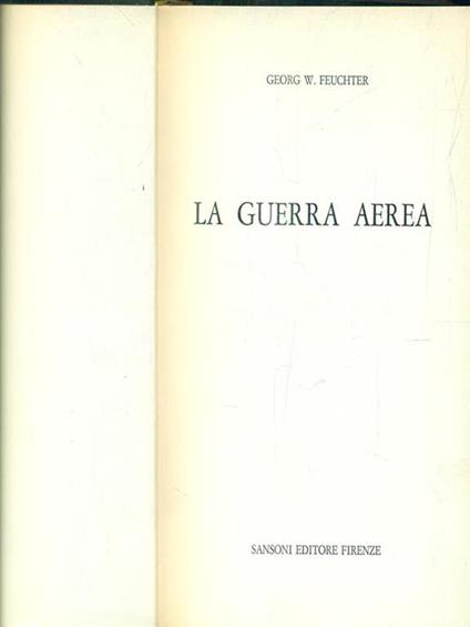 La guerra aerea - copertina