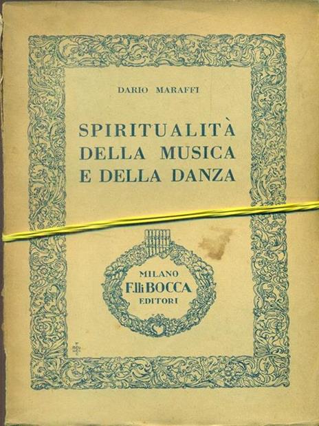 Spiritualità della musica e della danza - copertina