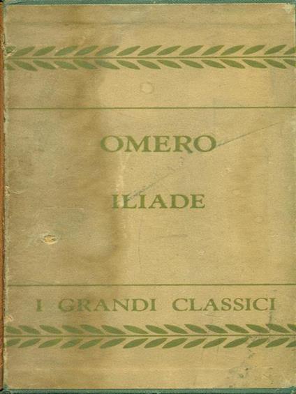 Iliade - Omero - copertina