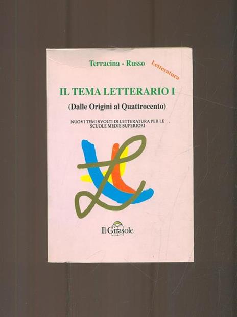 Il Tema Letterario I - Terracina,Russo - copertina