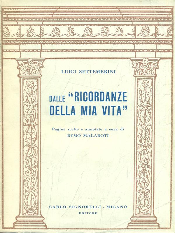 Dalle ricordanze della mia vita
