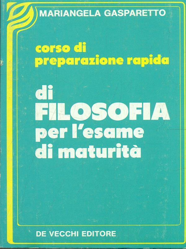 Corso di preparazione radipa di Filosofia per l'esame di maturità