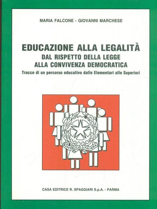 Educazione alla legalità - Maria Falcone - copertina
