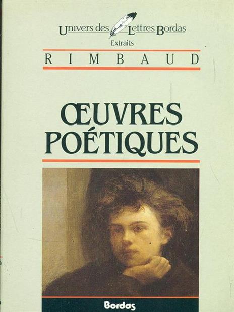 Oeuvres poetiques - Arthur Rimbaud - copertina