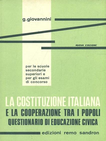 La Costituzione Italiana - copertina
