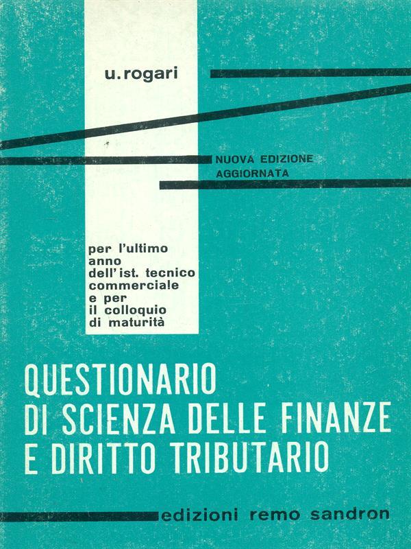 Questionario di scienza delle finanze ediritto tributario