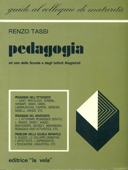 Pedagogia - Renzo Tassi - copertina