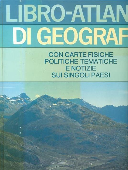 Libro-atlante di geografia - copertina