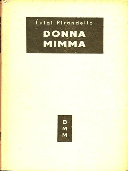 Donna Mimma - Luigi Pirandello - copertina