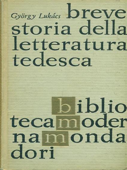 Breve storia della letteratura tedesca - copertina