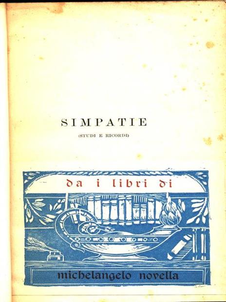 Simpatie - Ferdinando Martini - copertina