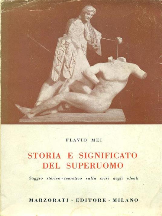 Storia e significato del superuomo - copertina