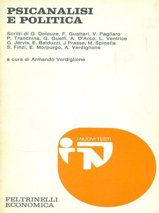 Psicanalisi e politica  - Armando Verdiglione - copertina