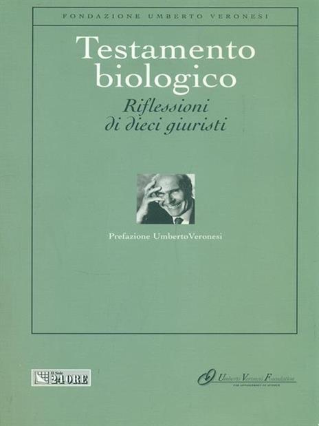 Testamento biologico - Umberto Veronesi - copertina