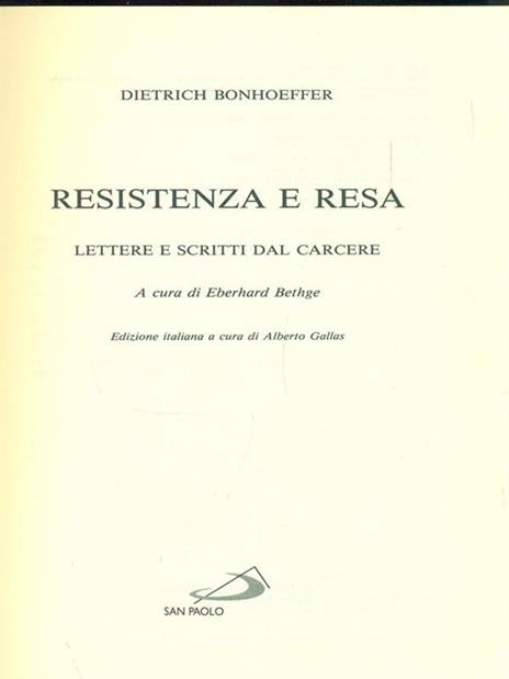 Resistenza e resa - Dietrich Bonhoeffer - 9