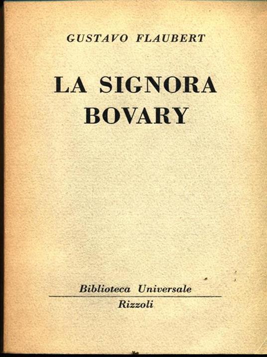 La signora Bovary - Gustave Flaubert - copertina