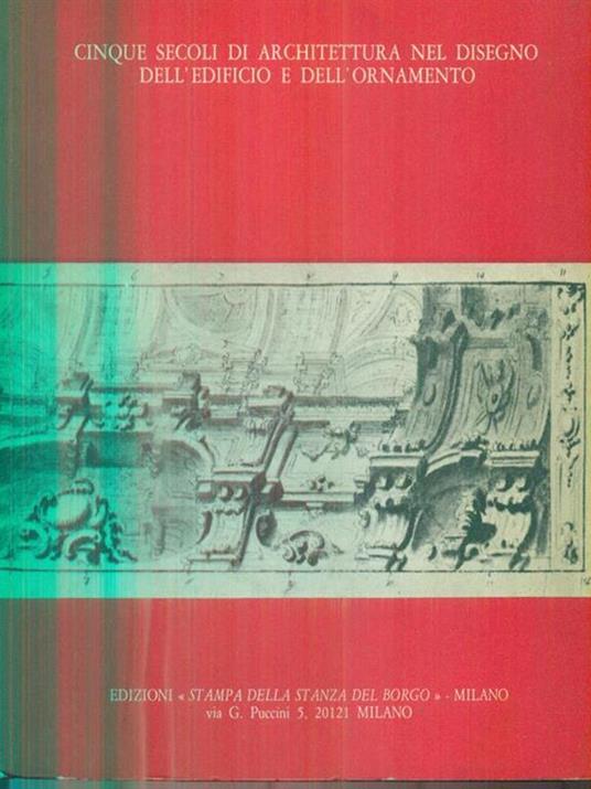 Cinque secoli di Architettura nel Disegno - copertina