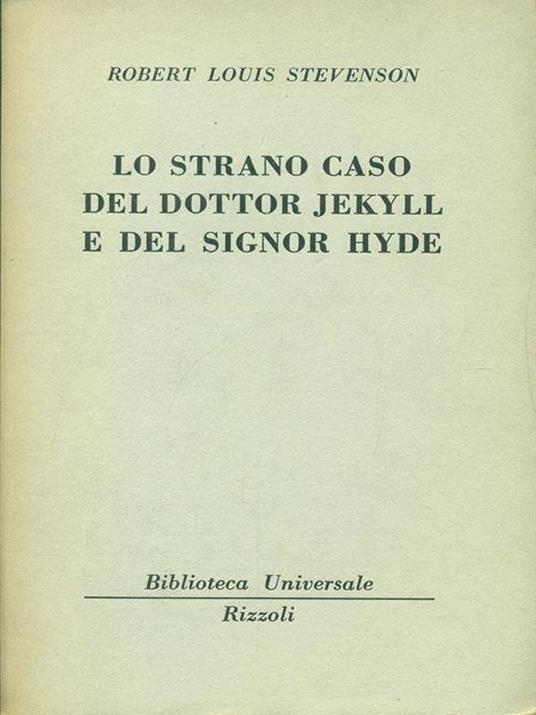 Lo strano caso del Dottor Jekyll e del Signor Hyde - Robert Louis Stevenson - copertina