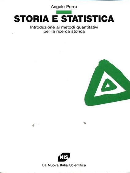 Storia e statistica - Angelo Porro - copertina